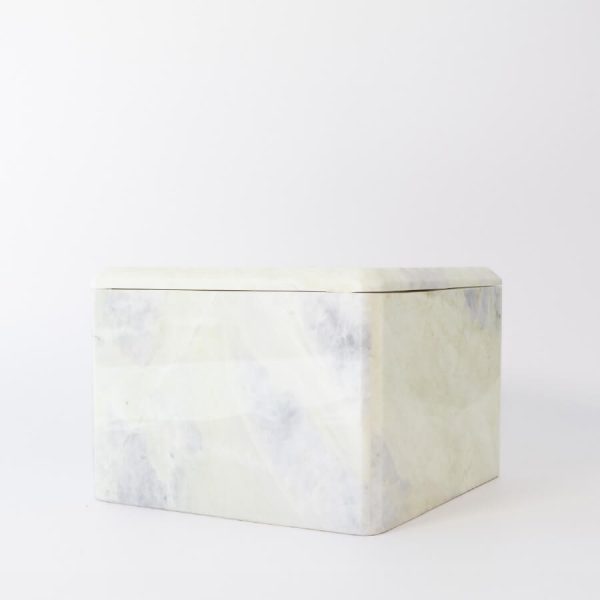 Buddy pet urn. Image of marble chest urn in emerald.