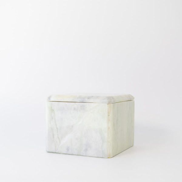 Buddy pet urn. Image of marble chest urn in emerald.