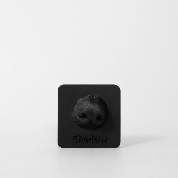 Pet memorial keepsake. 3D print memorial in black.
